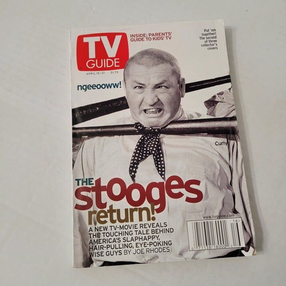TV Guide The Stooges Return CURLY Cover April 15-21 2000